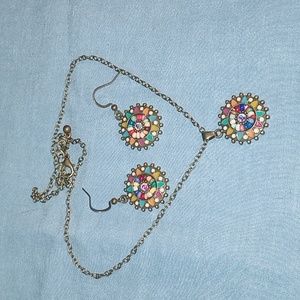 Colorful Neclace/earring duo!
